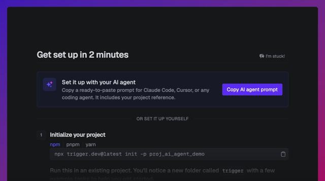 Trigger.dev post creative